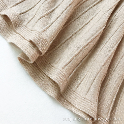 Women Knitted Strip Skirt Women Causal Dress